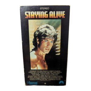 1983 Staying Alive VHS Paramount Travolta Rhodes Stallone Saturday Night
